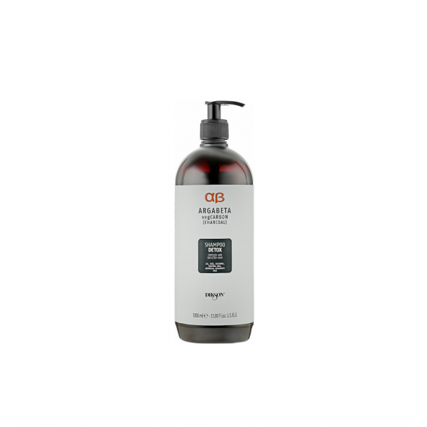 Аргановий детокс шампунь на основі карбону Argabeta Vegan  Detox 1L