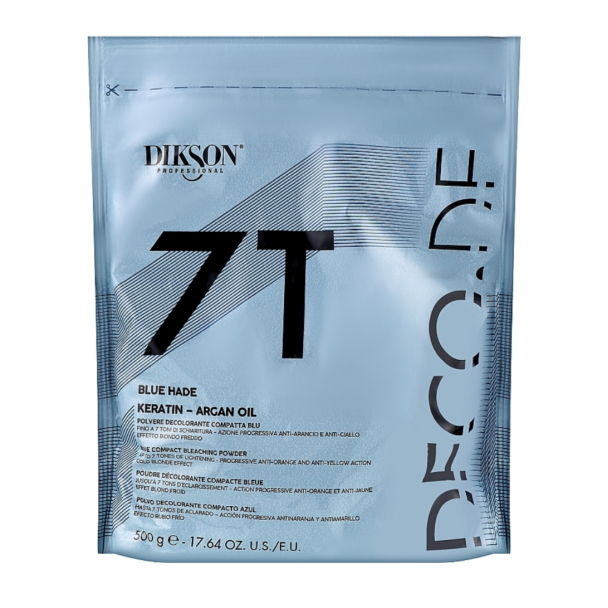 Порошок для знебарвлення волосся  7Т Blue Hade Dikson кератином та аргановою олійкою