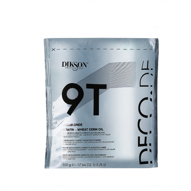 Порошок для знебарвлення волосся кератином та олією пшениці  9Т DiksoBlonde  Keratin Wheat Germ Oil 9T Dikson