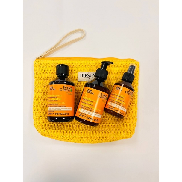 Регенерувальний сонячний набір  Sun EveryGreen з косметичкою